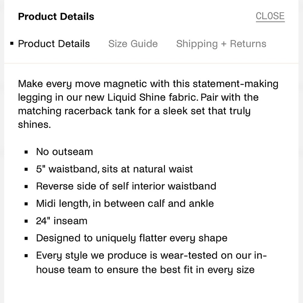 Beyond Yoga Metallic Silver Leggings - Picture 10 of 11